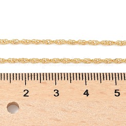 Латунные цепочки из сингапура для женщин и мужчин NJEW-Z068-13G