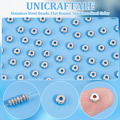 50 шт. бусины из нержавеющей стали марки 304 STAS-UN0059-85
