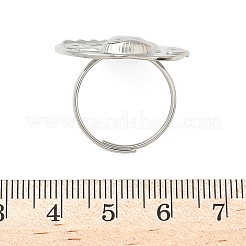 Регулируемые кольца из нержавеющей стали 304 для женщин RJEW-K298-01P