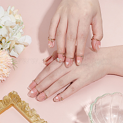 Латунные накладные ногти кольца MRMJ-AR0001-28G