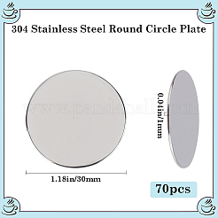 Кабошоны для бирки из штампованной нержавеющей стали 304 STAS-BBC0005-61A