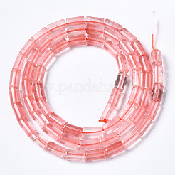 Вишневого кварца стеклянные бусы пряди G-S366-084