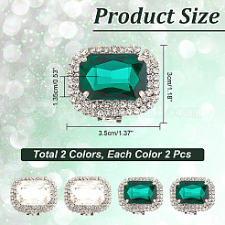 4 шт. 2 цвета железные пряжки для обуви FIND-AR0004-48