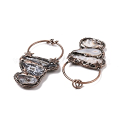 Естественно окрашенная druzy агата большие подвески G-I330-09R