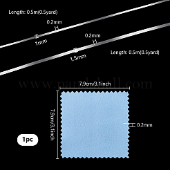 0.5м 925 серебряных провода и 0.5м тонких серебряных провода STER-PH0003-88
