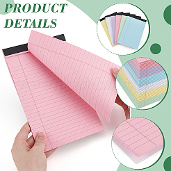 36 шт. 6-цветный бумажный блокнот&nbsp;AJEW-WA0001-35