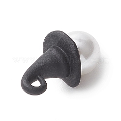 Тема Хэллоуина круглая ракушка жемчуг с подвесками в виде ведьминой шляпы из сплава PALLOY-JF04237