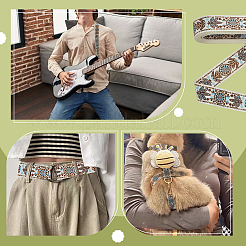 Лента из полиэстера в этническом стиле&nbsp;OCOR-WH0101-107C