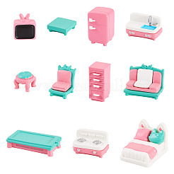 11 шт. 11 стиля пластиковой мебели мини модель&nbsp;AJEW-TA0002-80