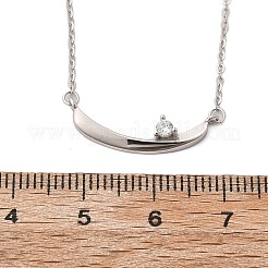 925 подвеска в виде лодки из стерлингового серебра с прозрачными микрофибриллами и паве из кубического циркония для женщин&nbsp;NJEW-D315-02P