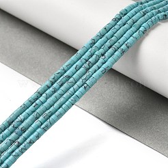 Синтетических нитей бирюзовые бусы G-K368-A05-02