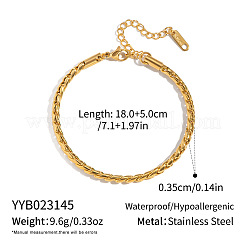 Браслеты-цепочки из нержавеющей стали 304 толщиной 3.5 мм для женщин&nbsp;KJ9956-2