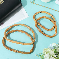 4 шт. 2 стили d-образных бамбуковых ручек для сумок&nbsp;FIND-BBC0004-38