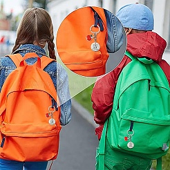 Брелок из нержавеющей стали и эмалированного сплава KEYC-YW00077