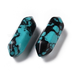 Синтетический зеленый хубэй бирюзовый без отверстия G-K330-03