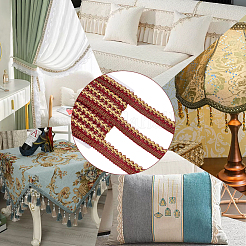 Плетеные ленты из полиэстера&nbsp;OCOR-WH0070-17B