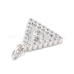 Подвески из латуни с покрытием из прозрачного кубического циркония&nbsp;KK-M293-19P