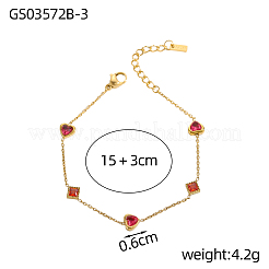 Браслеты из нержавеющей стали 304&nbsp;STAS-OY008-21G