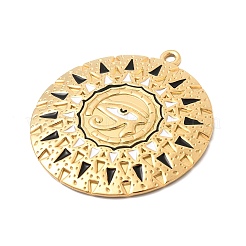 Подвески из нержавеющей стали 304 с эмалью&nbsp;STAS-H250-02G-01