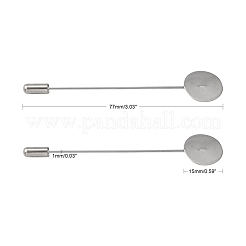 Фурнитура для броши из нержавеющей стали 304 X-STAS-S066-01