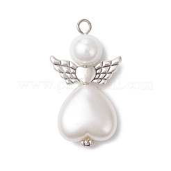 4 шт. 4 стиля подвески из искусственного жемчуга и стеклянного жемчуга из АБС-пластика PALLOY-JF04039