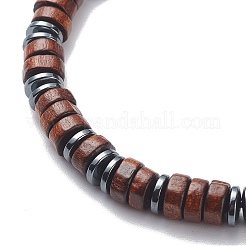 Набор штабелируемых браслетов с кодом Морзе BJEW-JB08838-01