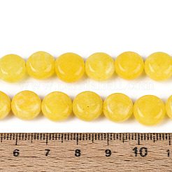 Окрашенные природные белый нефрит бисер пряди&nbsp;G-T143-16K