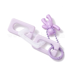 6 шт. непрозрачный акриловый кулон в виде медведя HJEW-JM03874