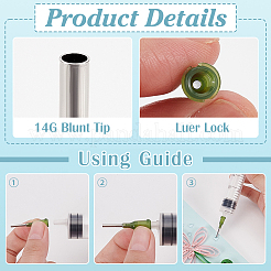 120 шт. пластиковые точные тупые иглы для дозирования жидкости TOOL-FG0001-35