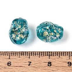 Ручной стеклянные фольга бисер пряди&nbsp;FOIL-N033-02C