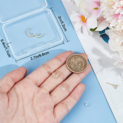 Латунь серьги стержня&nbsp;EJEW-SP0001-03