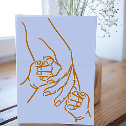 Пластиковые выдолбленные шаблоны трафаретов для рисования DIY-WH0396-770