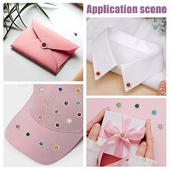 192 шт. 24-х цветные пришивные стразы RB-GA0001-07