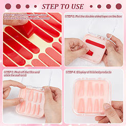 20 шт. прозрачный пластиковый ящик для хранения инструментов для нейл-арта&nbsp;CON-BC0007-03B