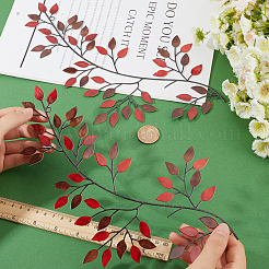 Железные листья ветки настенные украшения&nbsp;AJEW-WH0513-30B