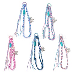 5 шт. 5-цветные веревки-шнуры из полиэстера и спандекса для подвесных украшений&nbsp;HJEW-JM04291