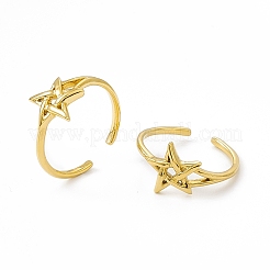 Открытое кольцо-манжета из нержавеющей стали 304 с ионным покрытием (IP) для женщин RJEW-C060-48G