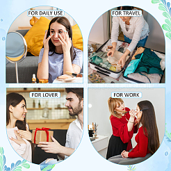 8 шт. 8 стильных пластиковых портативных многоразовых баллонов с безвоздушным насосом AJEW-PH0011-42