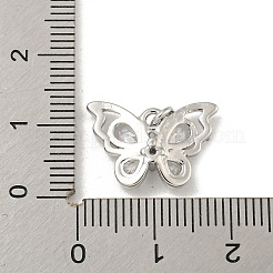 Латунные микропаве прозрачные подвески с фианитом&nbsp;KK-Z057-07P