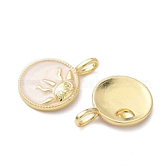 Латунь эмаль подвески&nbsp;KK-P334-30G-01