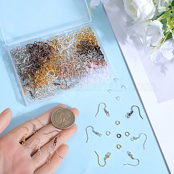 200 шт. 5 цветных латунных крючка для серег KK-SP0001-42