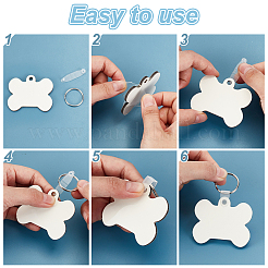 Сублимационные двусторонние пустые брелки из мдф KEYC-GA0001-38