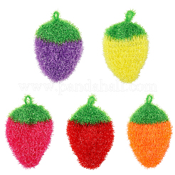 10 шт. двухцветные полиэстеровые чистящие салфетки&nbsp;AJEW-GF0011-61