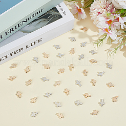 500шт 2 цвета пластиковые бусины ccb CCB-ME0001-06