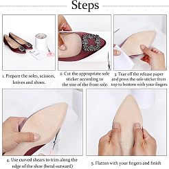 Нескользящие наклейки на подошву tpr (термопластичная резина)&nbsp;FIND-WH0081-30