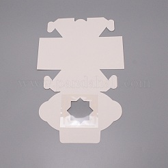 Квадратные коробки конфет из крафт-бумаги CON-WH0081-28