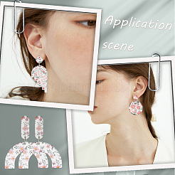 20 лист 4 стиль цветочный узор керамика глина бумага для переноса воды DIY-CP0010-36B