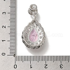 Подвеска из латуни с микро-паве и кубическим цирконием KK-H485-20P-02