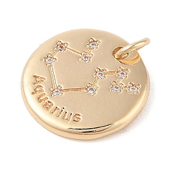 Латунь с подвесками из прозрачного кубического циркония&nbsp;KK-N256-24K-G