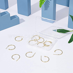 Серьги-кольца из латуни EJEW-BC0001-03G